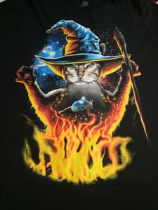 cat wizard shirt