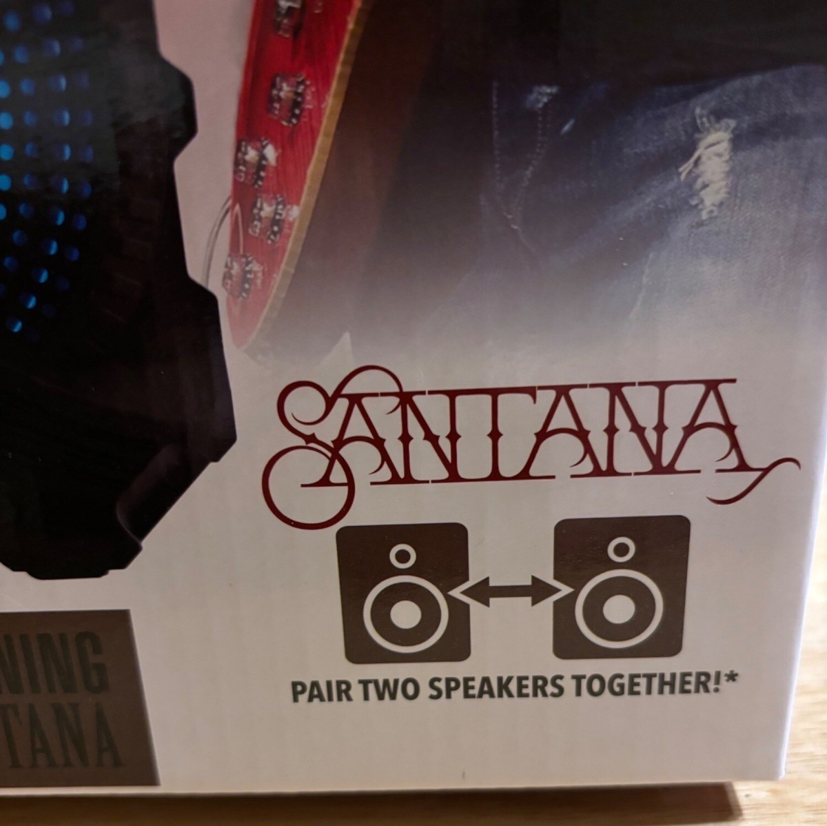 Enceinte Karaoké Portable Santana Mumbo 6.5” Bluetooth, Effets Lumineux, Noir, Neuve Sous Blister