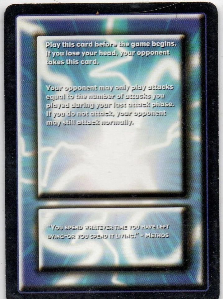 1st Edition Highlander TCG CCG Quickening Card  Kronos - Image 2 of 2