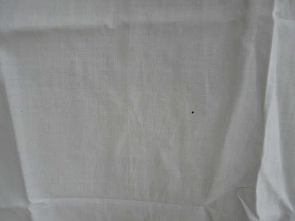 Tablier ancien gouvernante coton blanc brodé vintage REF 4725C - Photo 4/4