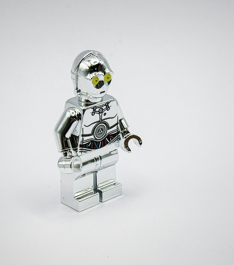 Lego Chrome Silver Plated Star Wars C-3PO SW Limited Edition New