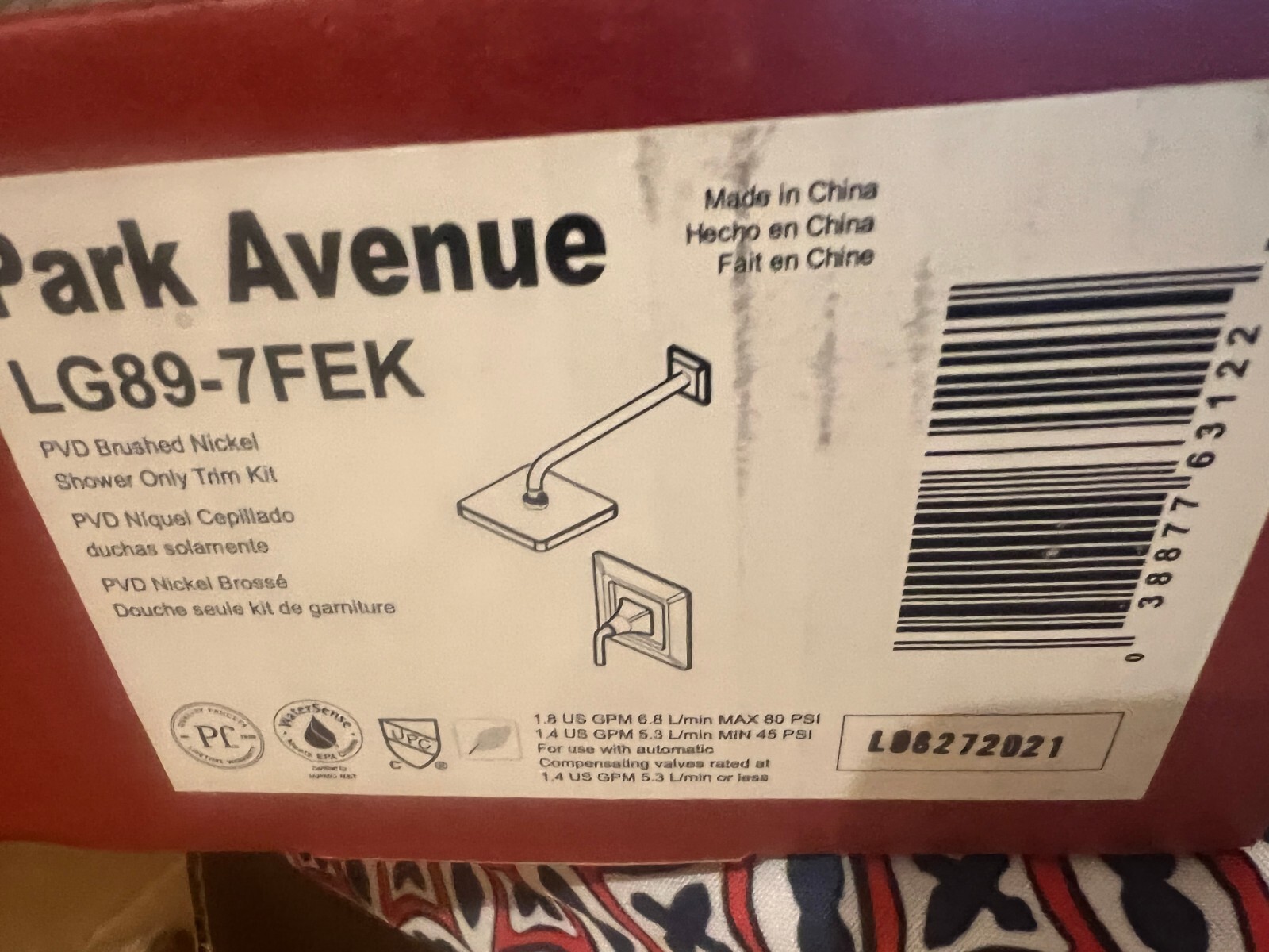 Pfister LG89-7FEK Park Avenue 1-Handle Shower Only Trim, Brushed Nickel