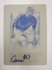 2019 Leaf Perfect Game Baseball - Yellow 1/1 Plate Auto - CONNOR MORGAN - 