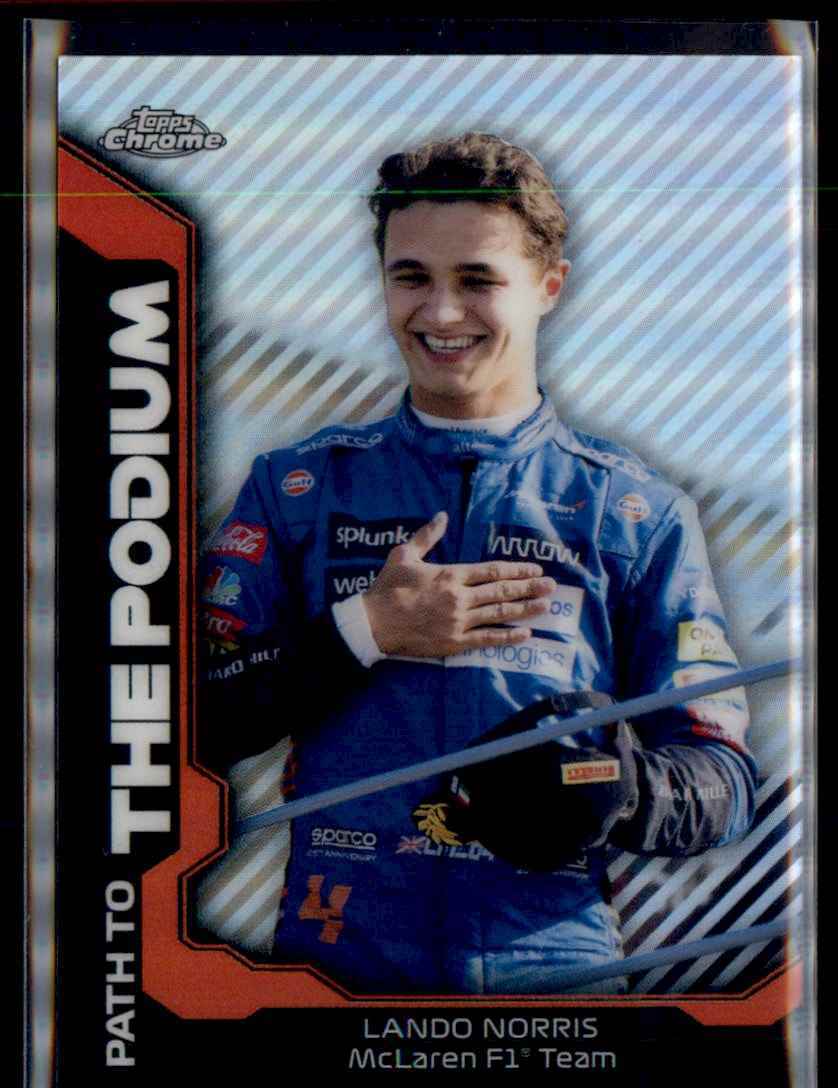 2021 Topps Chrome Formula 1 Path to the Podium Lando Norris