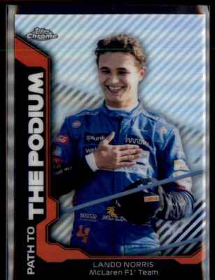 2021 Topps Chrome Formula 1 Path to the Podium Lando Norris