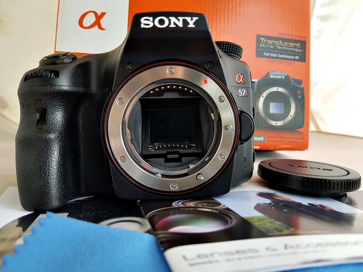 Sony Alpha SLT-A57 16.1MP Digital SLR Camera - Black w/18-135mm