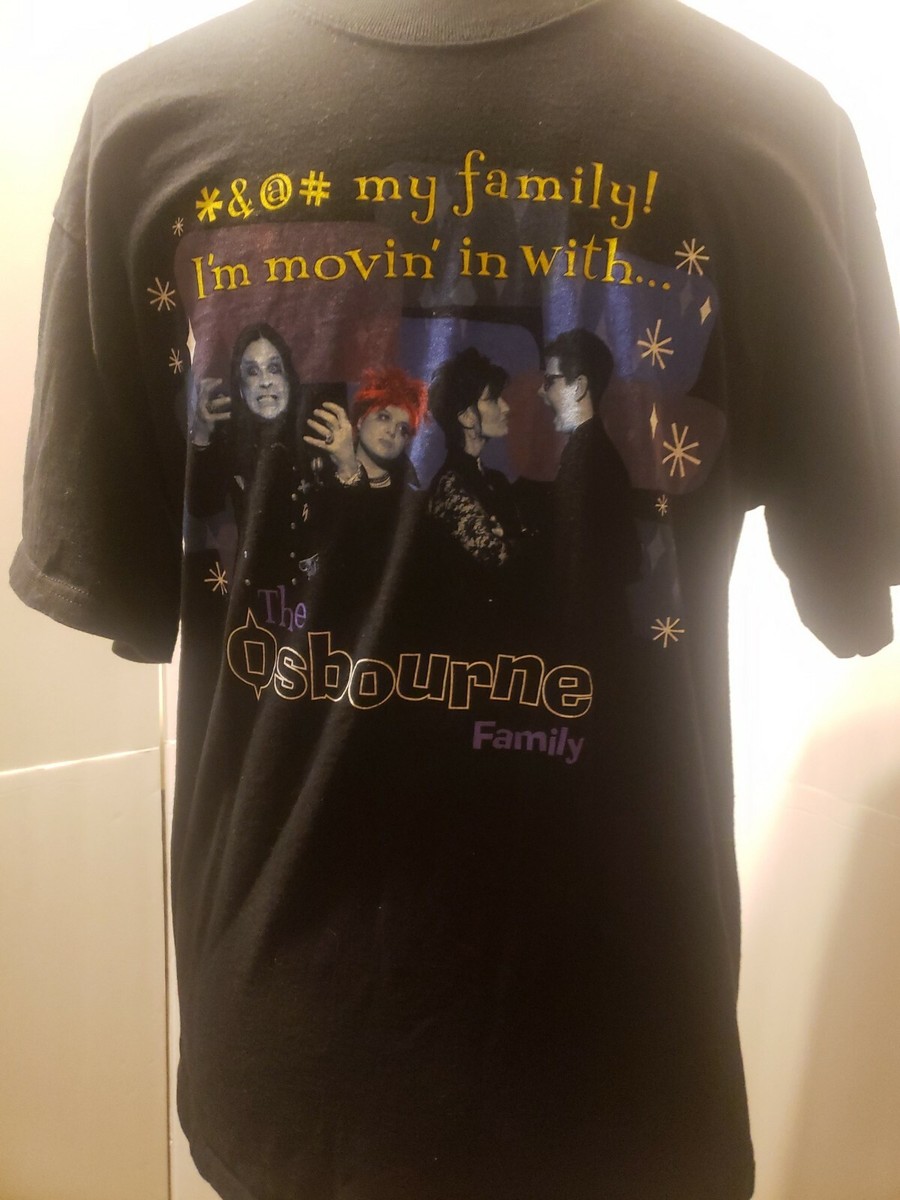 2002 THE OSBOURNES L SHIRT TV SHOW OZZY FAMILY HEAVY METAL MTV 