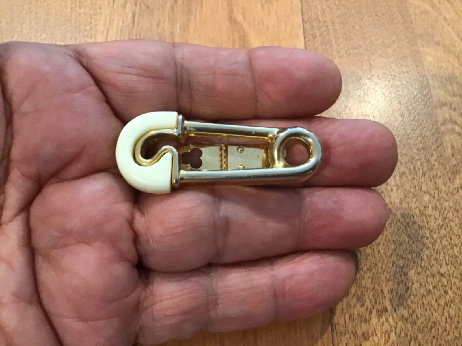 AUTHENTIQUE CLIP ÉCHARPE VINTAGE UNISEXE CHRISTIAN DIOR HOMME CRAVATE BAR OU FEMME