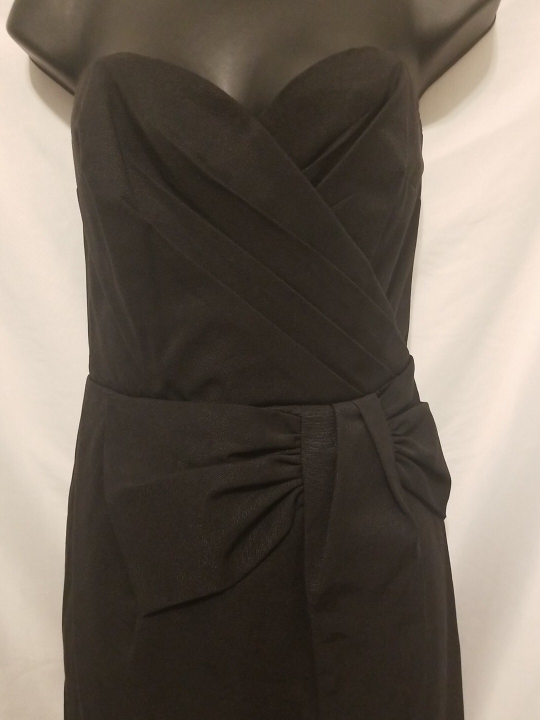 HM Strapless Black Cocktail Party Dress Women Sz 8 Knee Length Zip Up thumbnail 2