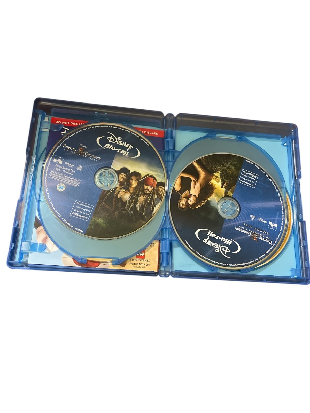 Pirates of the Caribbean On Stranger Tides 5 Disc Blu-ray DVD Limited ...