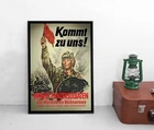 Poster GDR NVA / National People's Army / tanks / poster / propaganda GDR