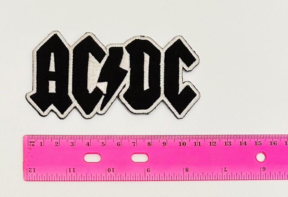 Ac/Dc Iron On Patch Embroidered Rock N Roll | eBay
