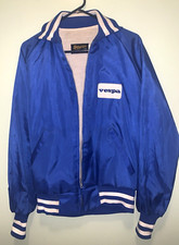 VINTAGE NOS 1970'S NOS SWINGSTER BLUE SATIN VESPA SCOOTER JACKET, MEN'S MEDIUM