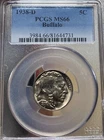 1938-D PCGS MS66 Buffalo Nickel