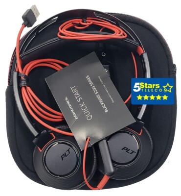 Plantronics Blackwire C5220 USB-A Headset (207576-01) - Rnewed, Grade A