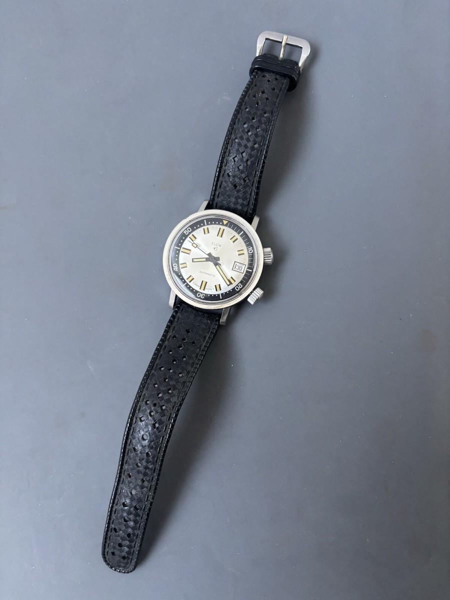 Vintage Elgin Super Compressor Automatic EPSA Diver Watch