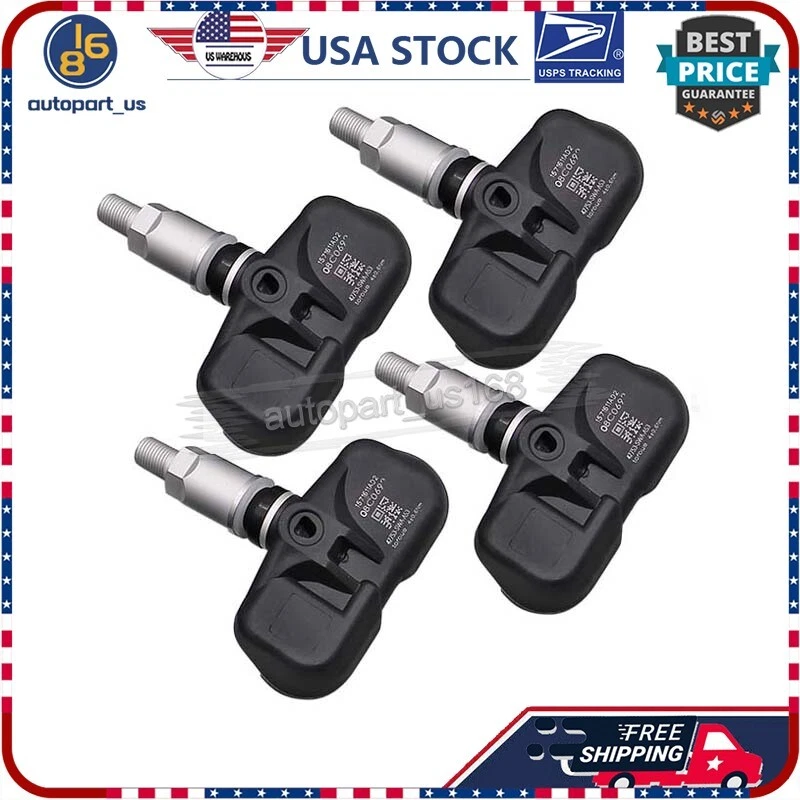 Sensores de presión de neumáticos TPMS de 4 piezas 315 MHz para Honda Accord CR-V 2008-11 Fit 2008 Foto 2 de 4