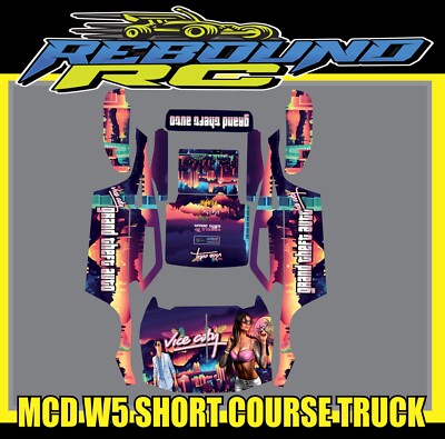 MCD W5 SHORT COURSE TRUCK GRAFIK AUFKLEBER 1/5 TH SCALE / BASHER /LARGE SCALE/