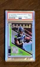2019 DK METCALF /50 Donruss Optic Rookie Phenoms Jersey Patch PRIME PRIZM PSA 9