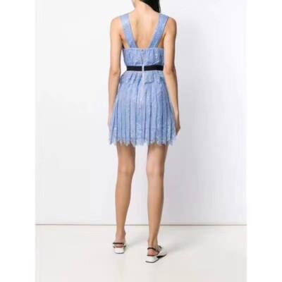 Self-portrait cross front fine lace dress | eBay Australia