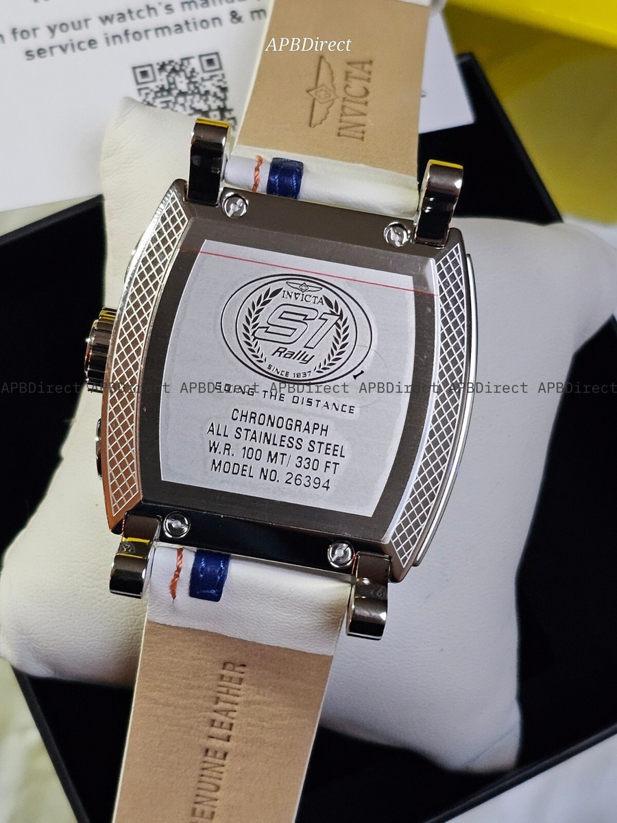 Invicta – S1 Rally – Race TEAM Swiss Z60 Chronograph White Leather