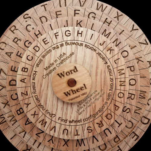 Word Wheel Puzzle - Find at Least Two 4-Letter Words at Once Creative Crafthouse - Picture 4 of 4