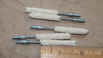 5 Pack 22 223 5.56 Cotton Bore Mops 1 3/4''   (8-32 standard thread)  Ships free