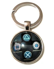  (NEW) Playstation game controller play station Keychain key Retro Gaming  USA