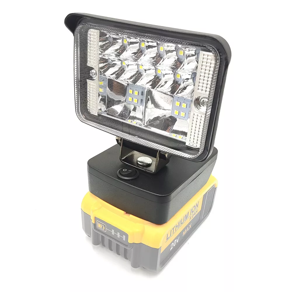Portable DIY LED Work Light For DeWalt 20V MAX Li Ion Battery 54W 2800LM
