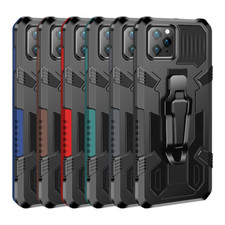 For iPhone 12/Pro/Pro Max/Mini Shockproof Case Kickstand Holster Belt Clip Cover