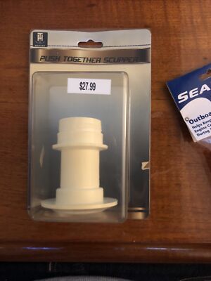 TH Marine, Double Barbed In-Line Scupper, 1 1/2in - Max Marine Outlet