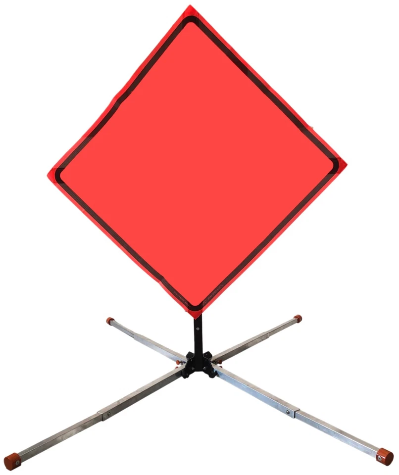 OrangeGear® Compact Aluminum Kick Release 41" Extendable Legs Traffic Sign Stand - Image 4 of 4