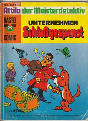   BASTEI COMIC #3 Attila der Meisterdetektiv, Bastei Verlag 1971 COMICALBUM Z3