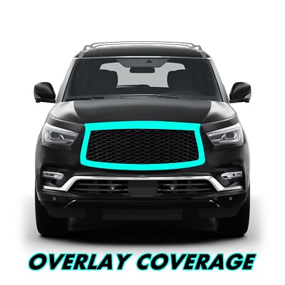 Chrome Delete Blackout Vinyl for 2018-24 Infiniti QX80 Grill Trim