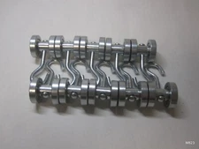 10 Qty Industrial Curtain Roller Hooks Steel Ball Bearing & Steel Swivel Hooks