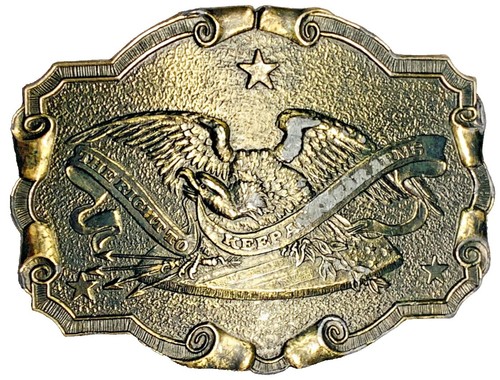1984 82nd Airborne All The Way Belt Buckle Vintage Military USA