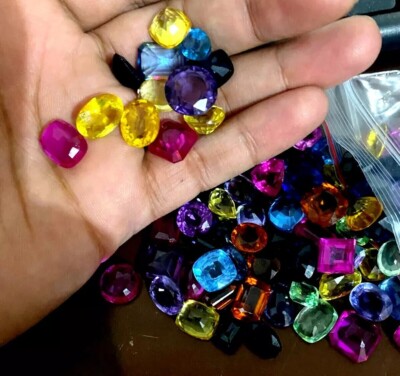 80 Ct+ Natural Flawless Ceylon Mix Sapphir Loose Mix Cut Certified Gem Lot