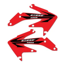 2005-2016 HONDA CRF450X SHROUD GRAPHICS DECALS STICKERS LAMINATED MX DUAL SPORT