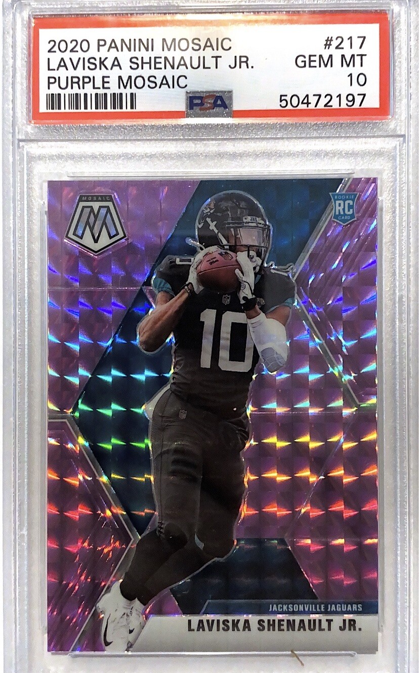 2020 Panini Mosaic #217 Laviska Shenaukt Jr. Purple Mosaic PSA 10! POP 1! RC /49