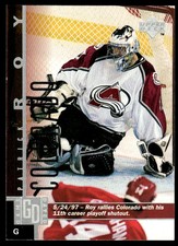 1997-98 Upper Deck #43 Patrick Roy Colorado Avalanche Hockey Card HOF