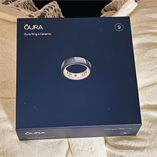 Oura Ring Gen 4 Ceramic Midnight Size 9
