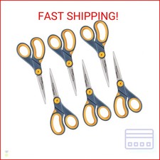 Westcott 8-Inch Non-Stick Titanium Scissors For Office and Home - Glide Adjust T