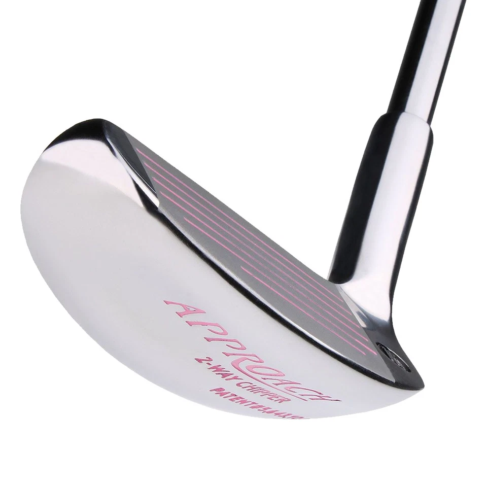 Intech Golf Women's Approach Chrome/Pink Two-Way Chipper Club, 34.5"