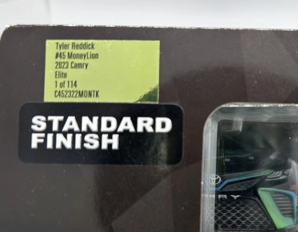 DIN #1 Tyler Reddick 2023 #45 Moneylion Jordan Elite Toyota 1 Of 114 23XI - Image 3 of 4