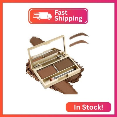 Boobeen Eyebrow Powder Kit, 2-color Waterproof Eyebrow Palette Makeup to Definer