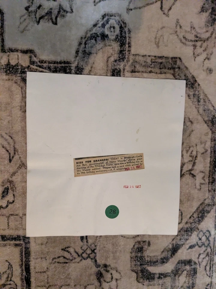 Honus Wagner, Piratas de Pittsburgh Gran campocorto de todos los tiempos 1953 AP Wirephoto Foto 3 de 4