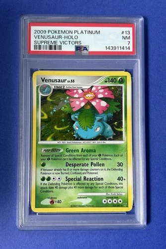 2009 Pokémon Platinum Venusaur Holo Supreme Victors #13 PSA 7 NM