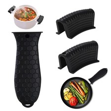 3 Pack Silicone Hot Handle Holders Cover, Assist Pan Handle Sleeve Pot,Non-Slip
