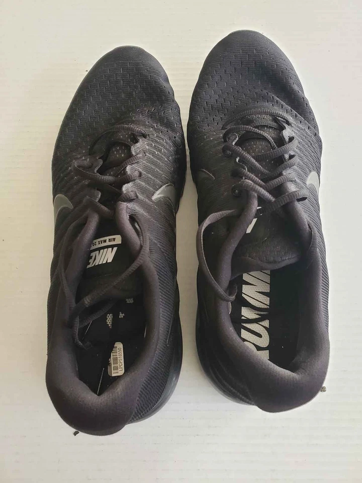Nike Air Max 2017 Triple Black Men's Shoes Size 13 - Image 2 of 4