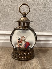 Christmas Nativity Musical Snow Globe Lantern Plays Silent Night